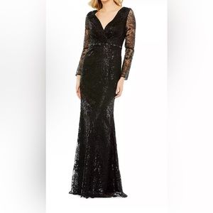 Sequin Embellished Floor-Length Gown size 12